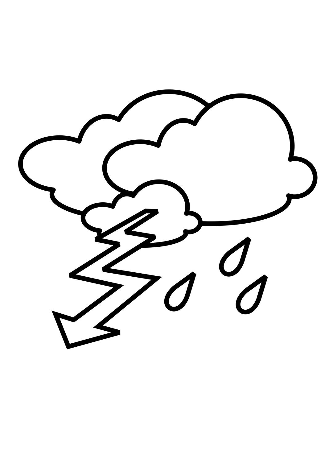 Stormy Outline png transparent
