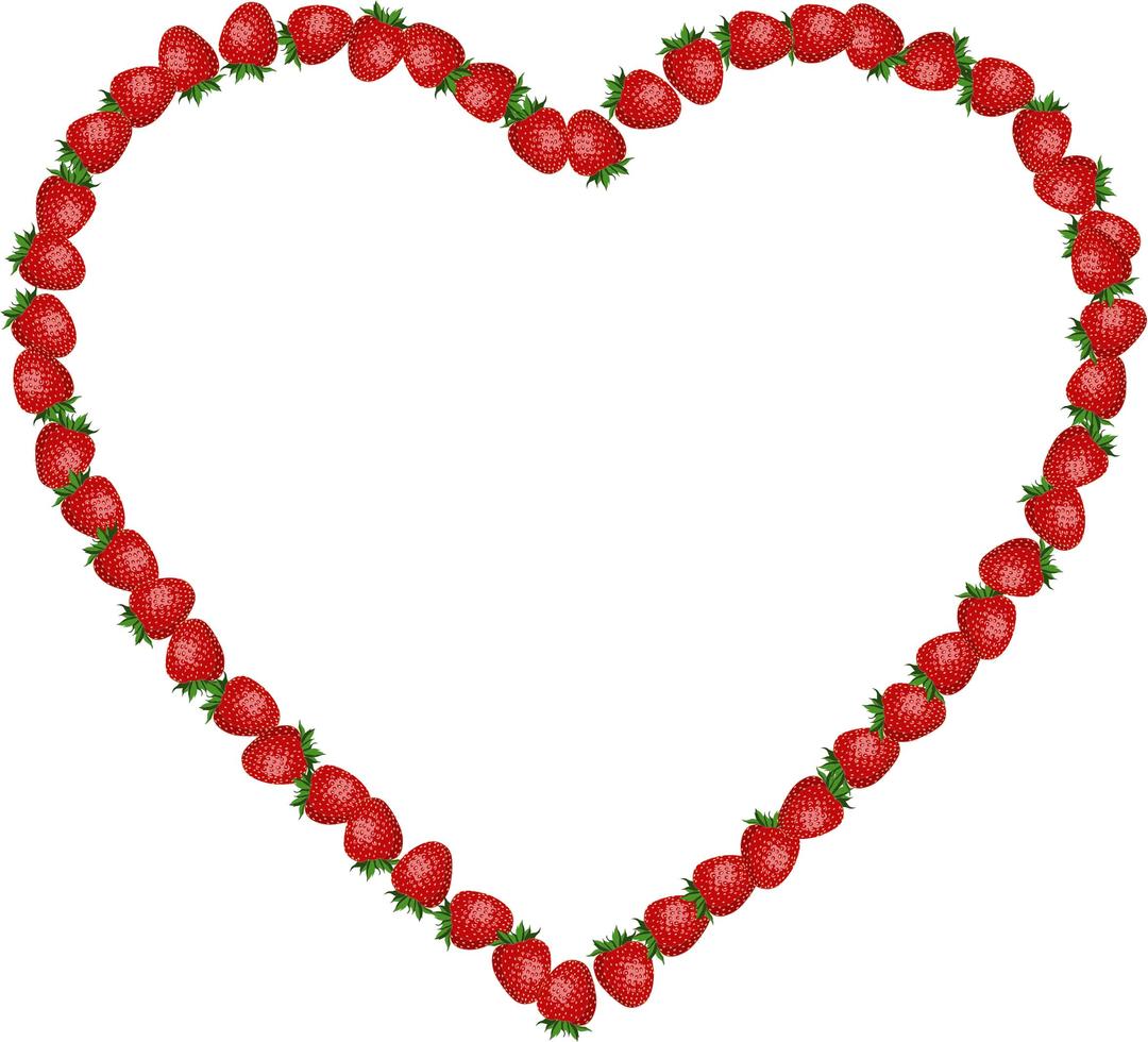 Strawberry Heart png transparent