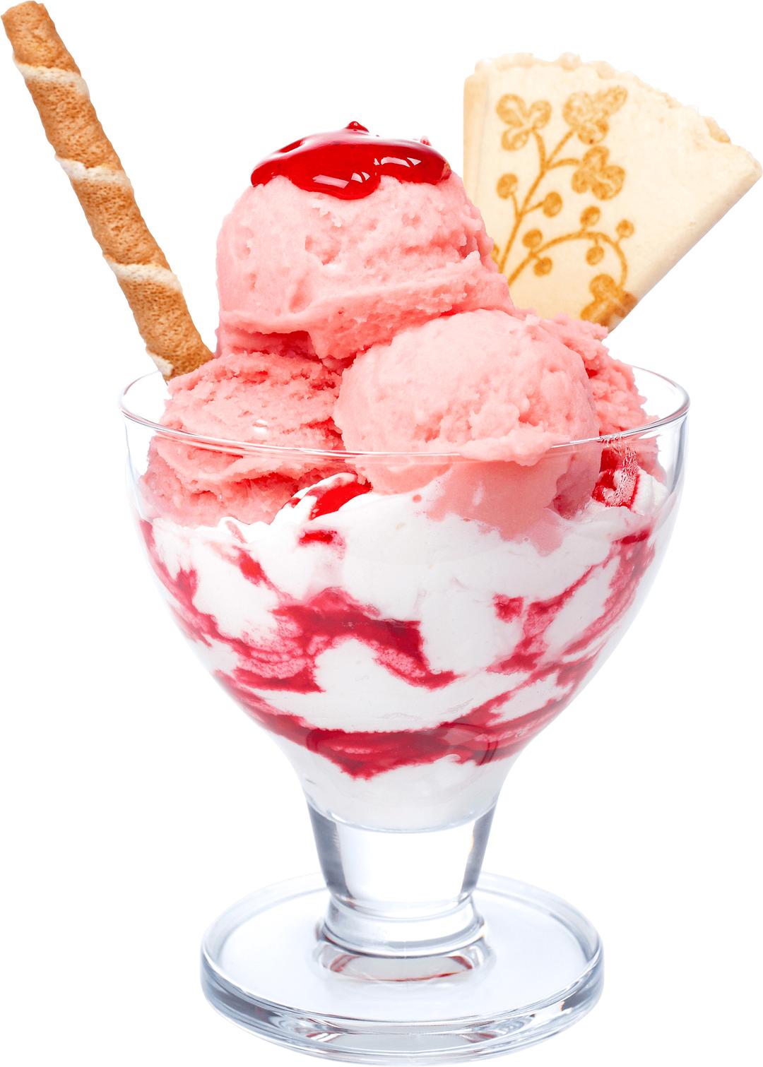 Strawberry Parfait Ice Cream png transparent