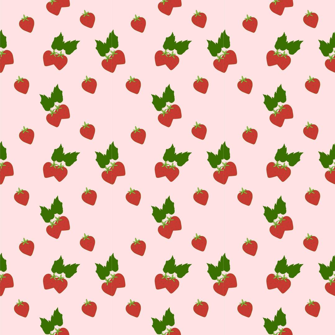 Strawberry seamless pattern png transparent