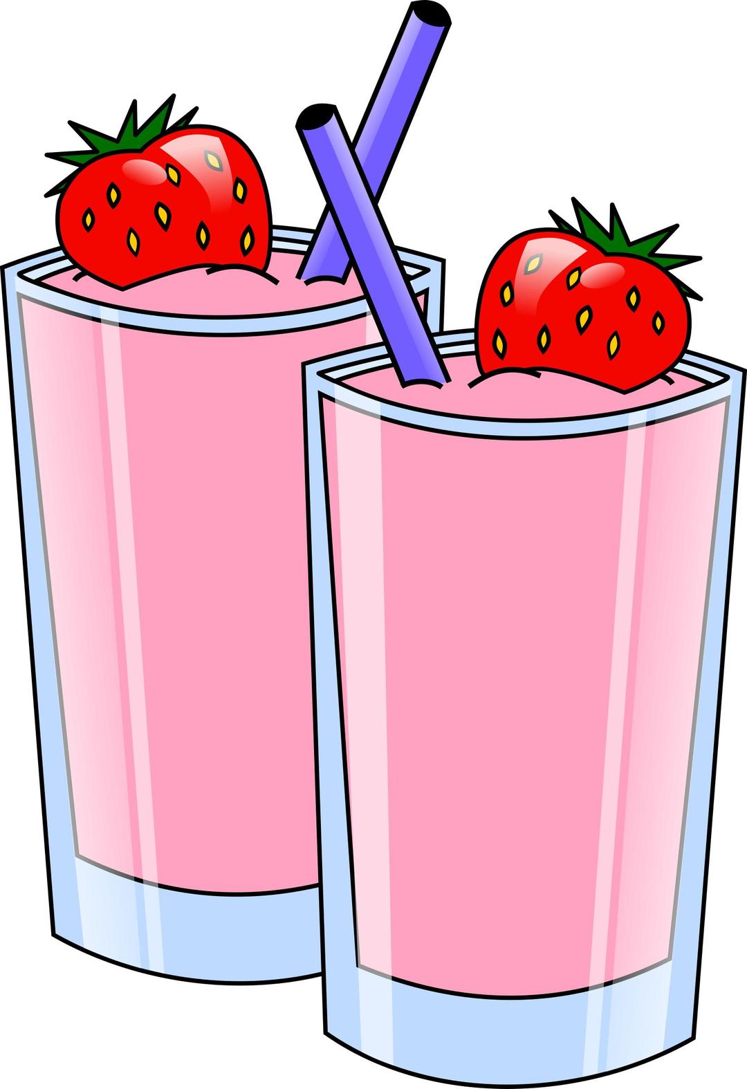 strawberry smoothie png transparent