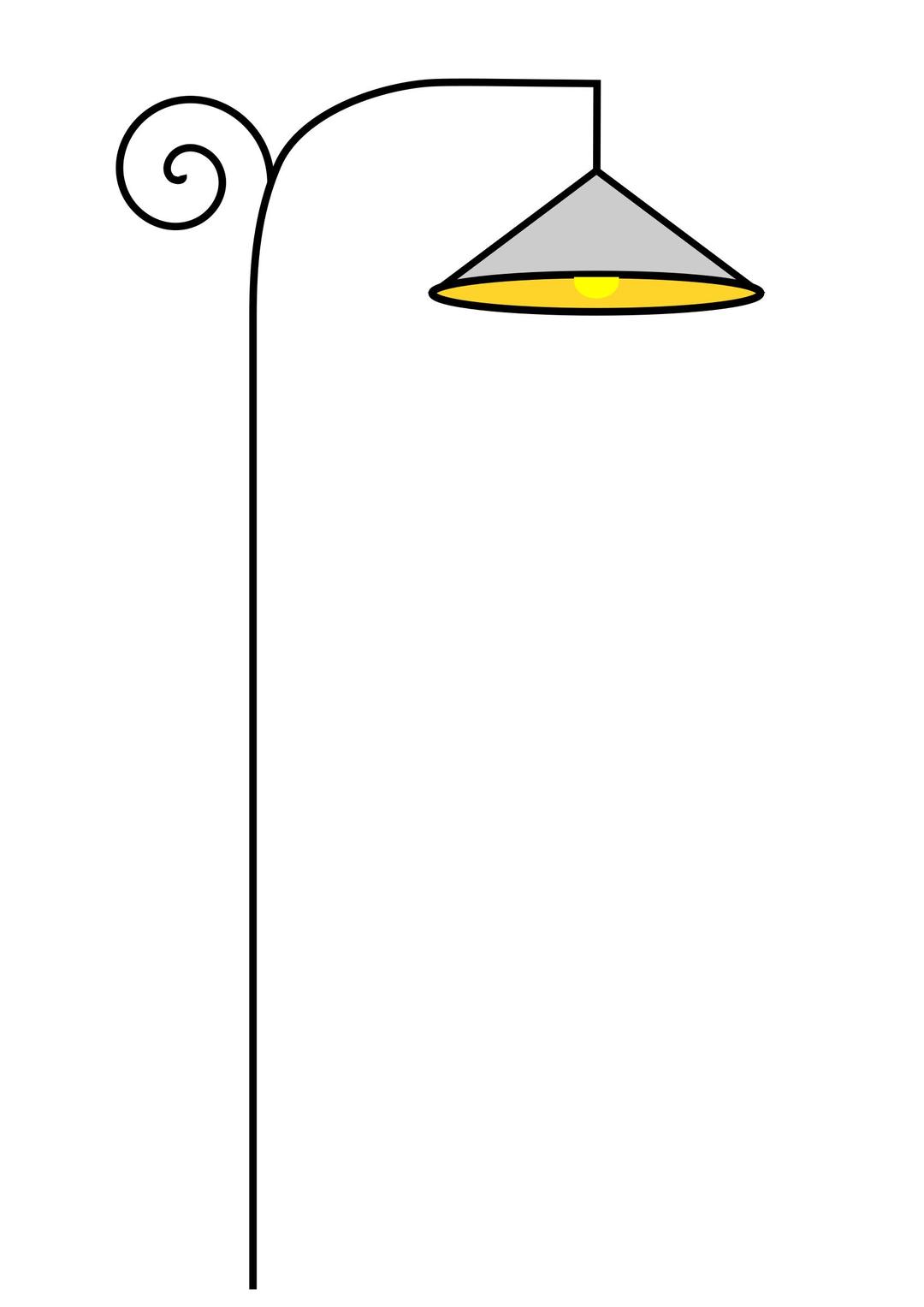 Street lamp without background png transparent