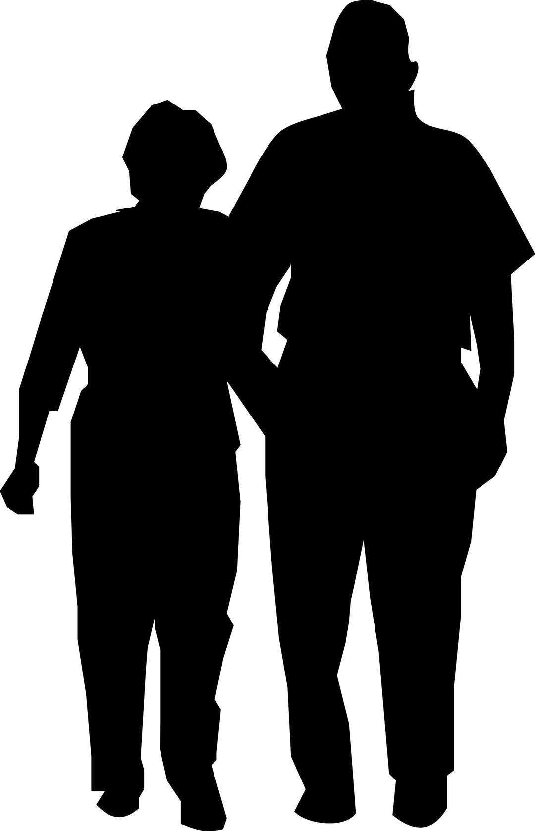 Strolling Couple png transparent