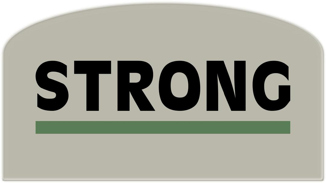 'Strong' sign png transparent