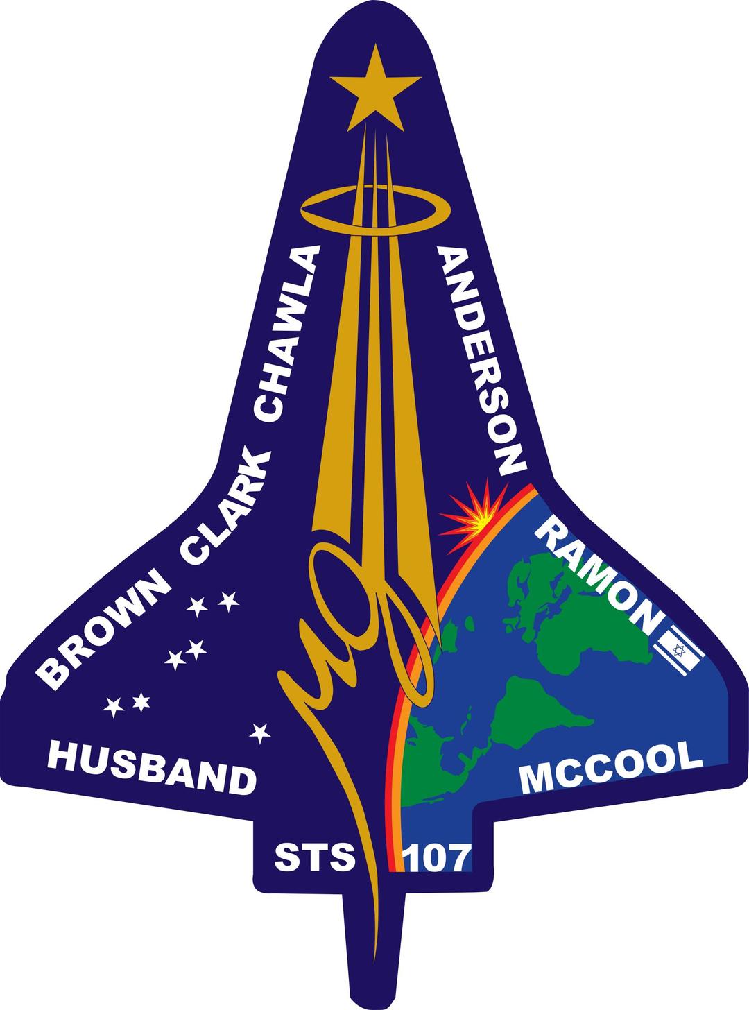 STS-107 Flight Insignia png transparent