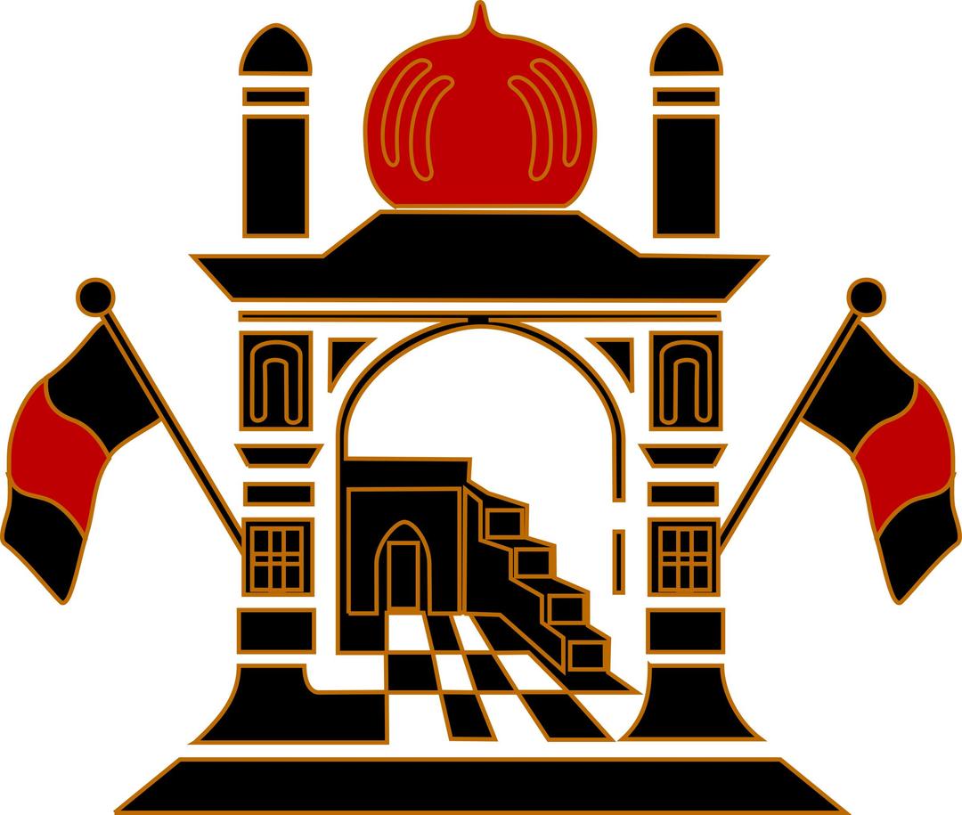 Stylised mosque png transparent