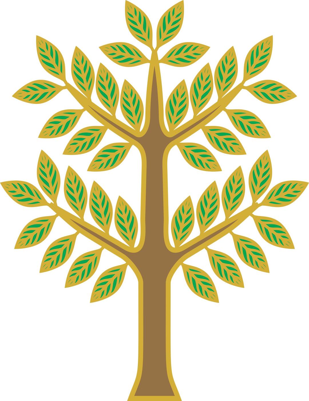 Stylised tree png transparent