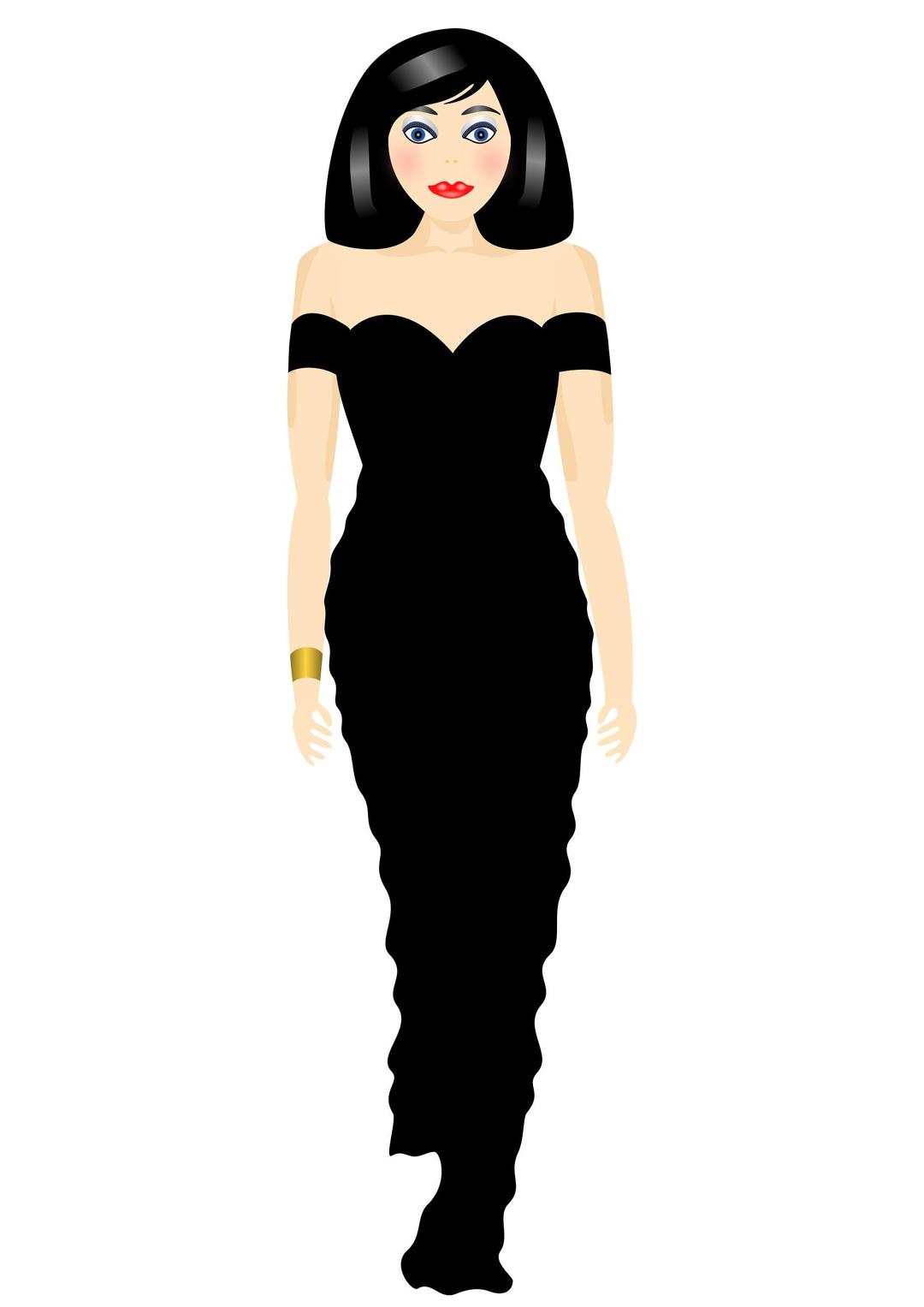 Stylish in black png transparent