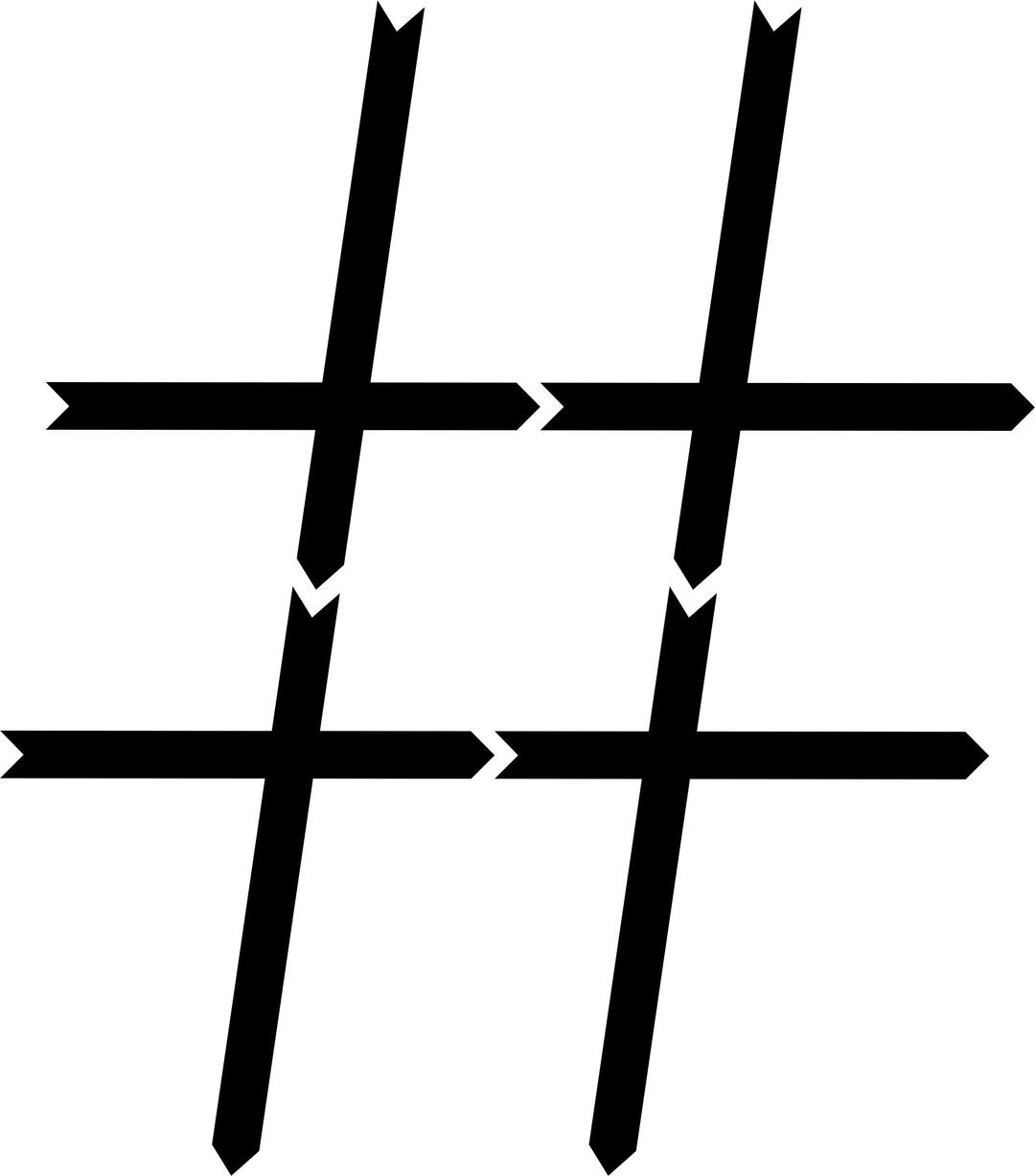 Stylized Arrows Hashtag Large png transparent