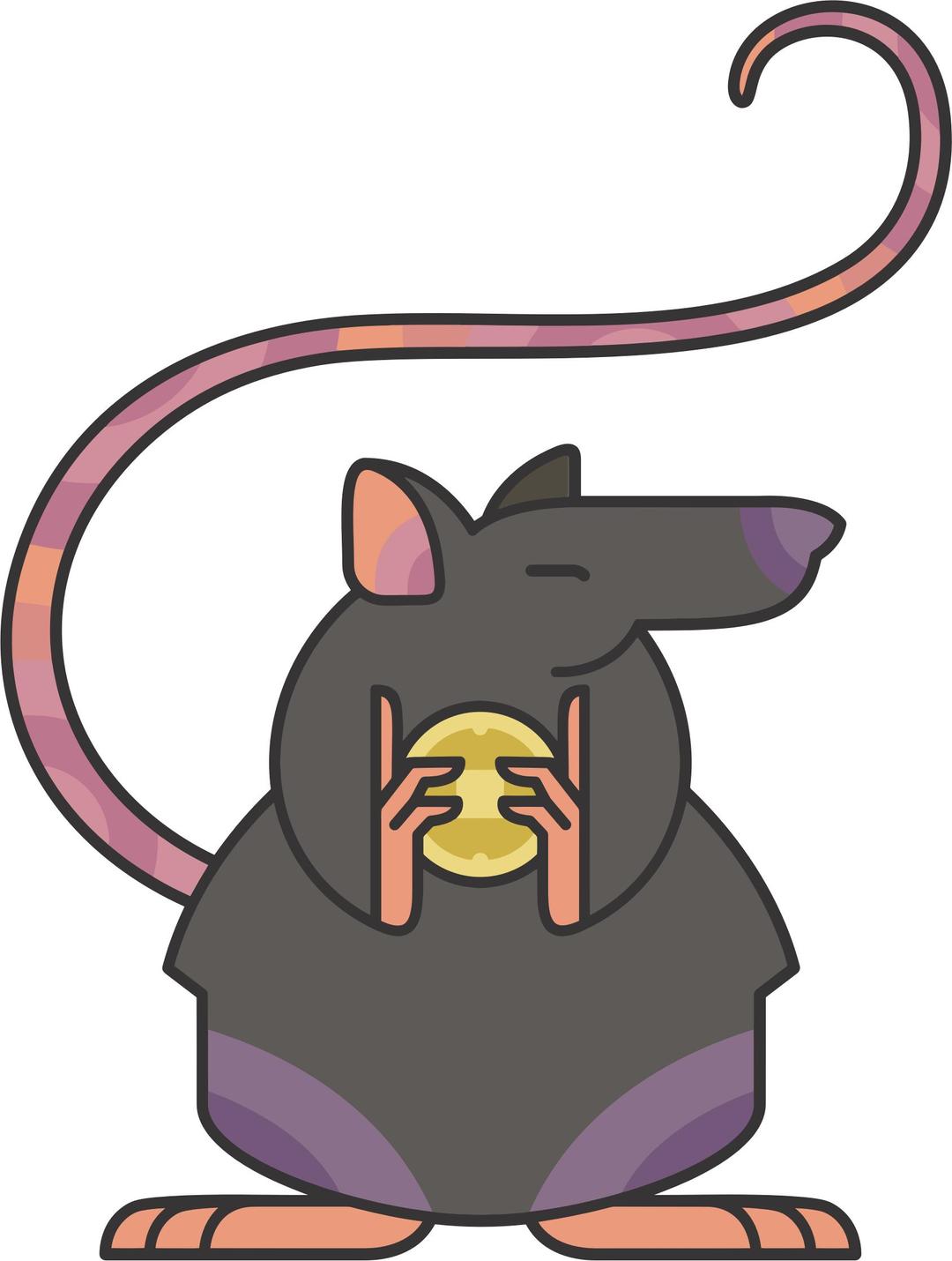 Stylized Cartoon Rat png transparent
