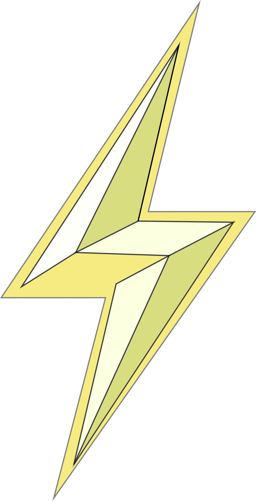 Stylized Lightning Bolt png transparent