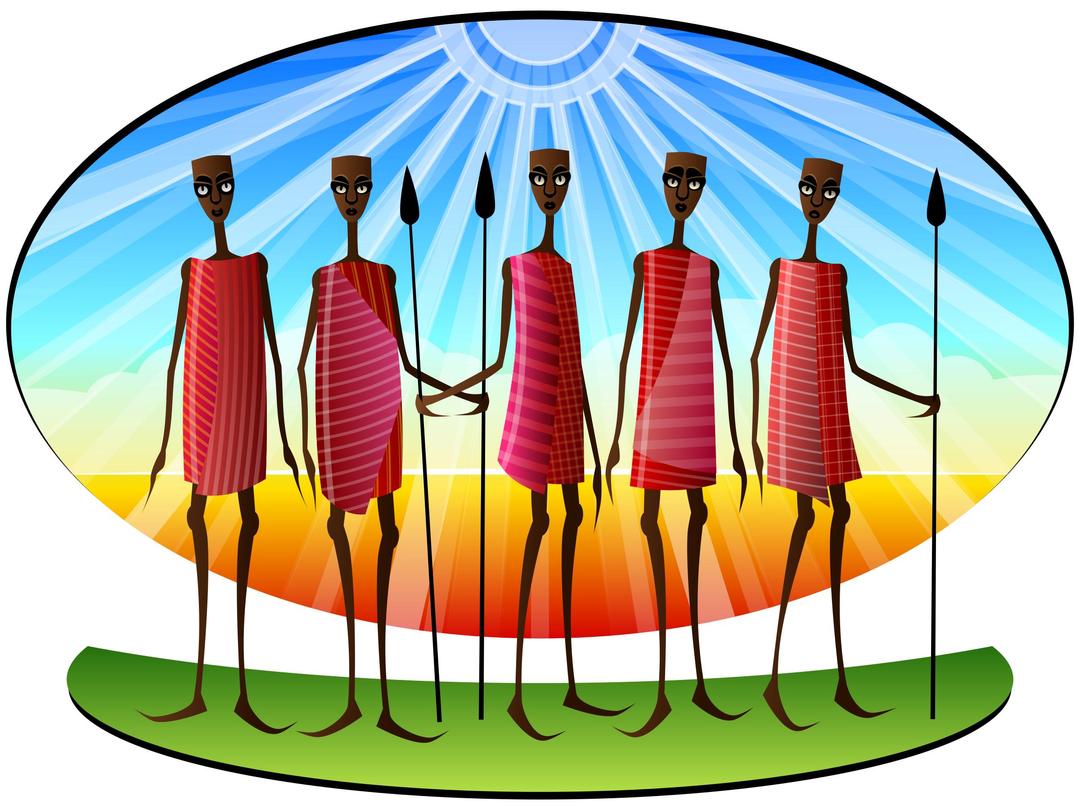 Stylized Masai png transparent