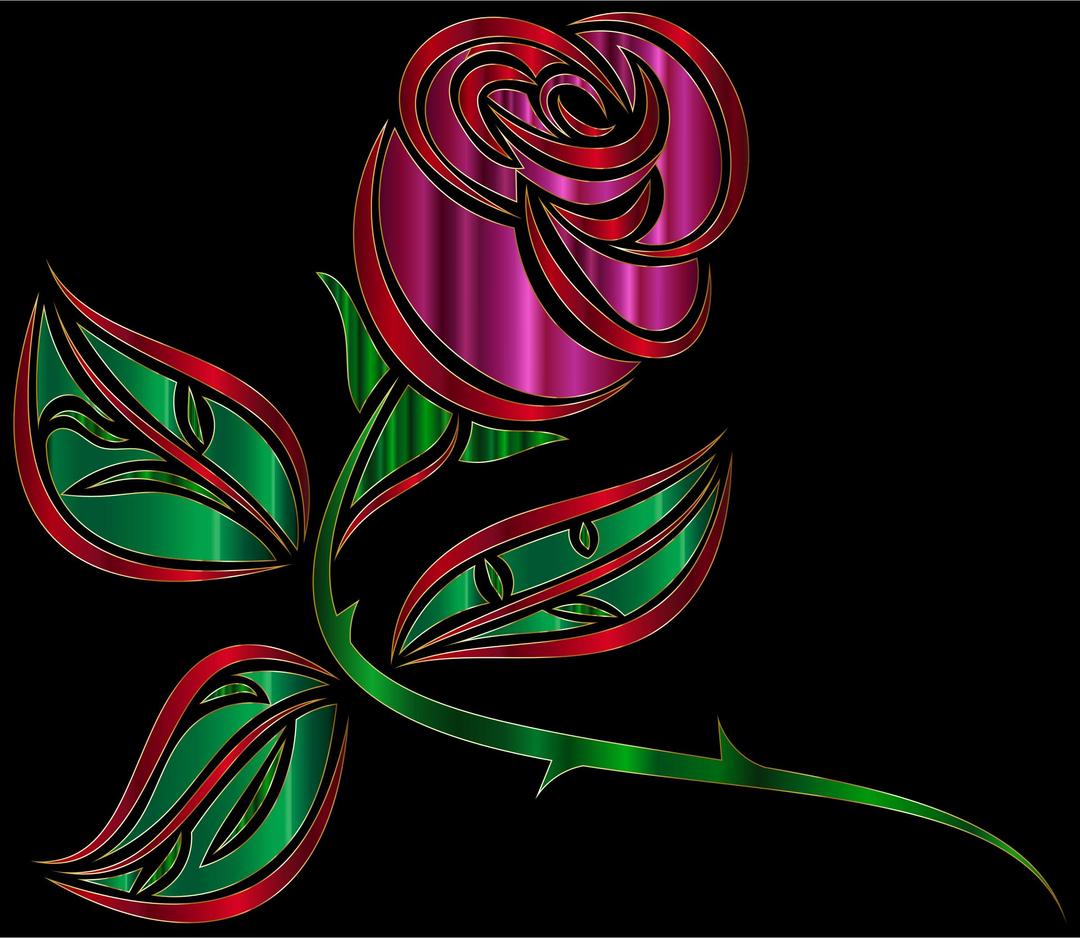 Stylized Rose Extended png transparent