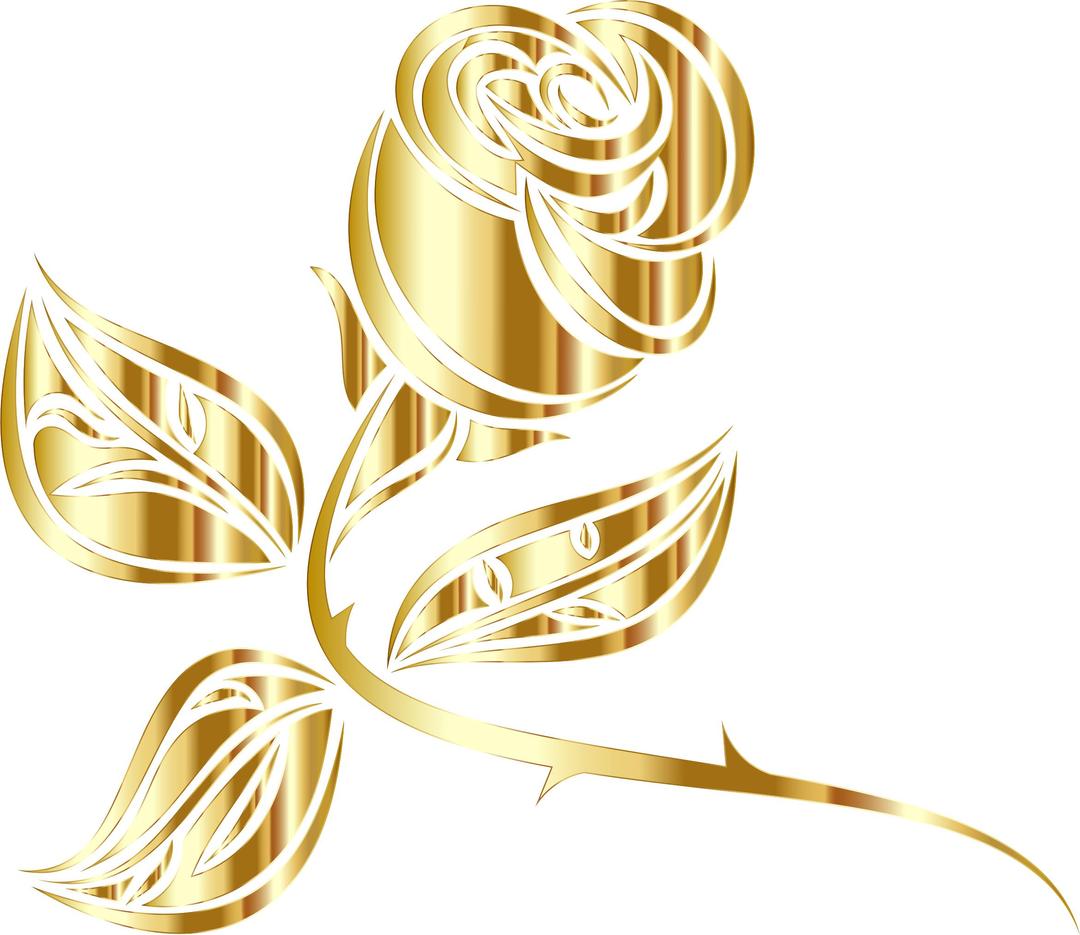 Stylized Rose Extended 3 Minus Background png transparent