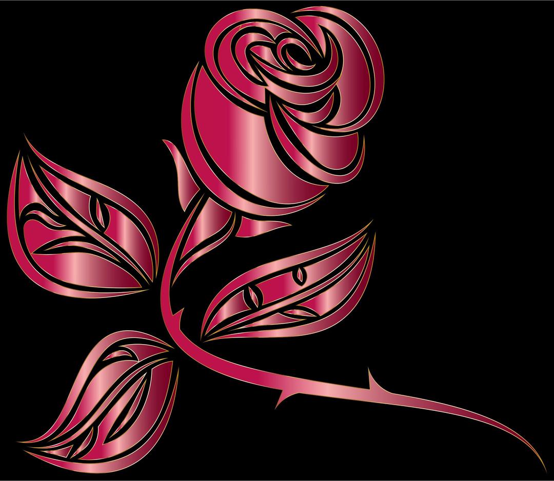 Stylized Rose Extended 4 png transparent