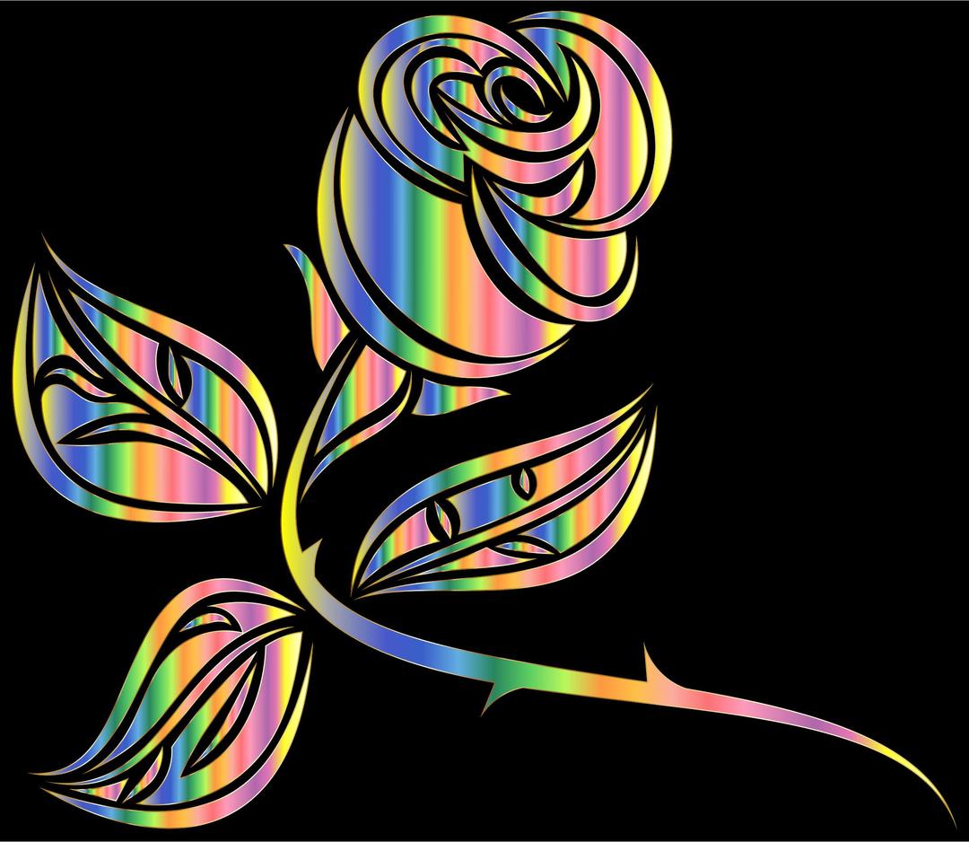Stylized Rose Extended 6 png transparent