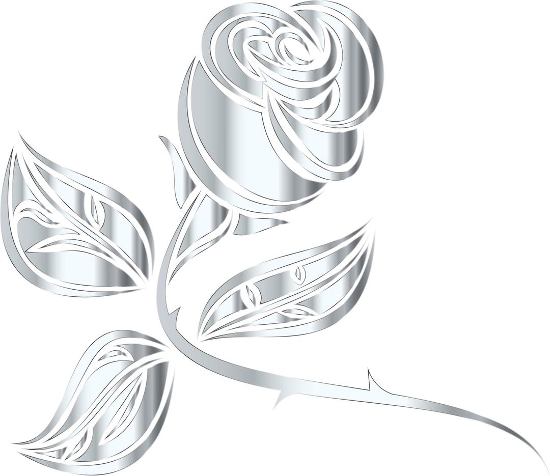 Stylized Rose Extended 7 Minus Background png transparent