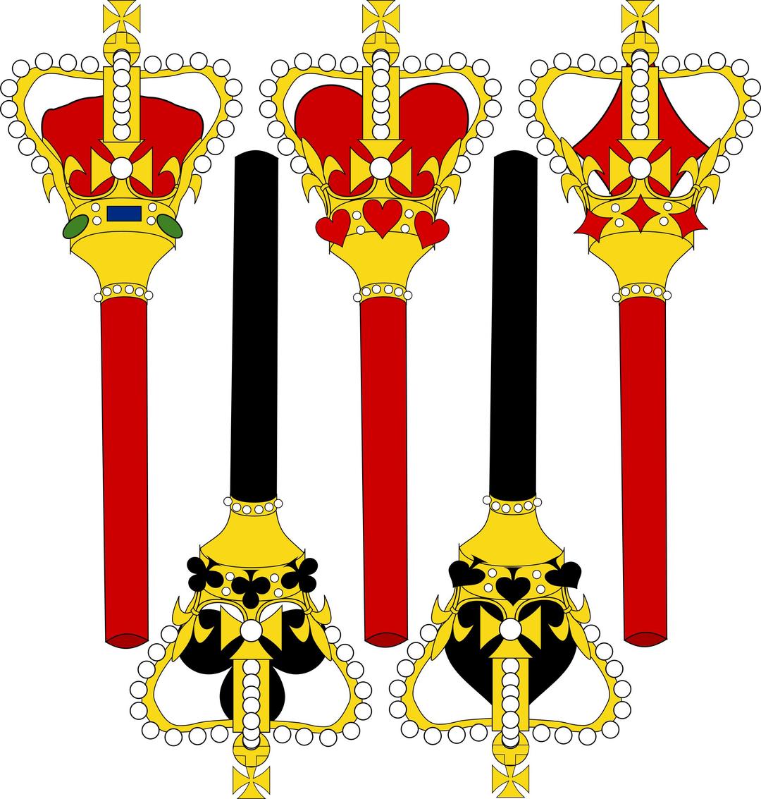 Stylized Sceptre for Card Faces png transparent