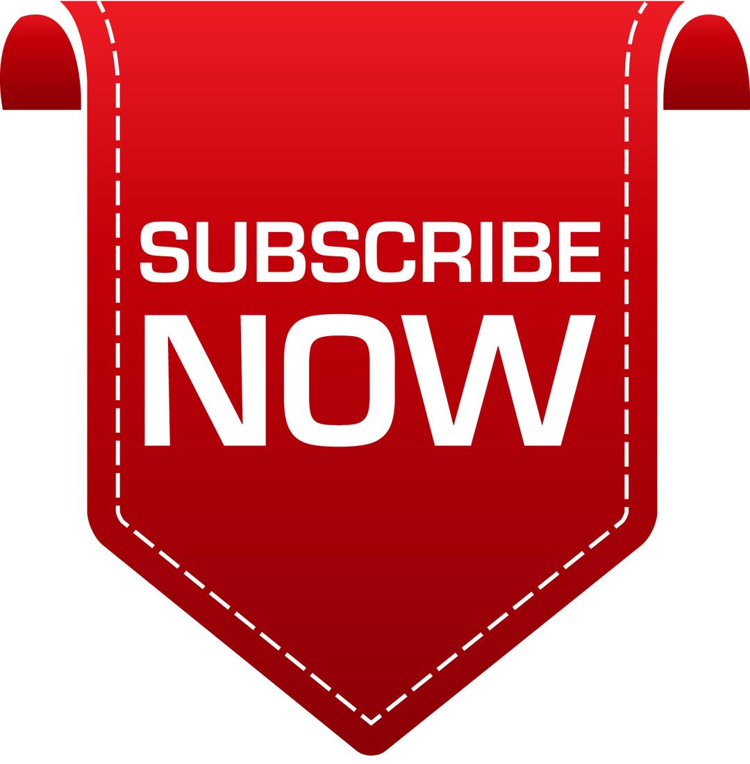 Subscribe Banner Button png transparent