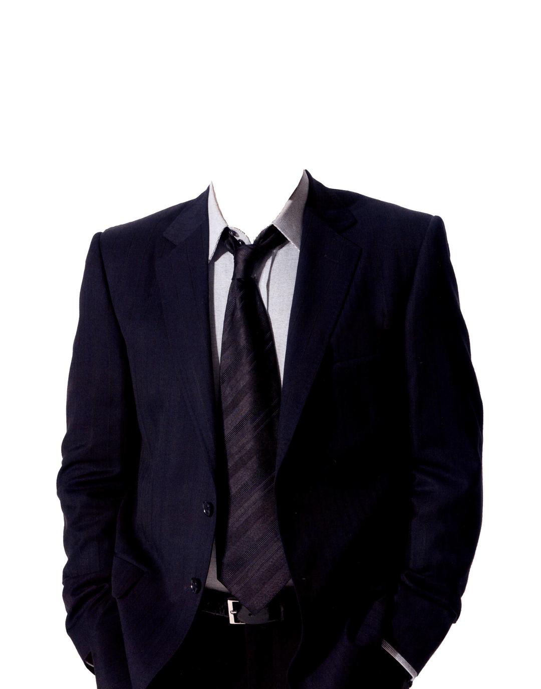 Suit and Tie No Head png transparent