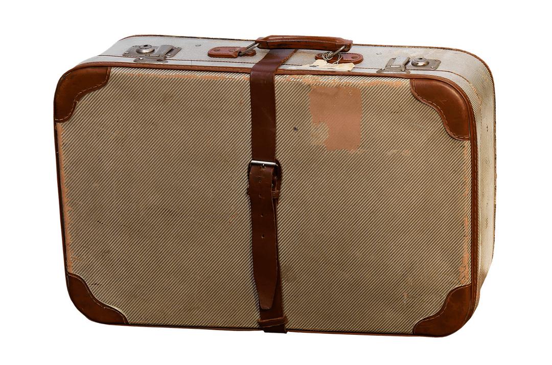 Suitcase Brown Canvas png transparent