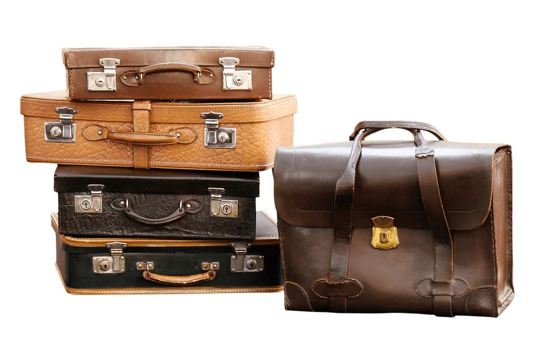 Suitcases Leather png transparent