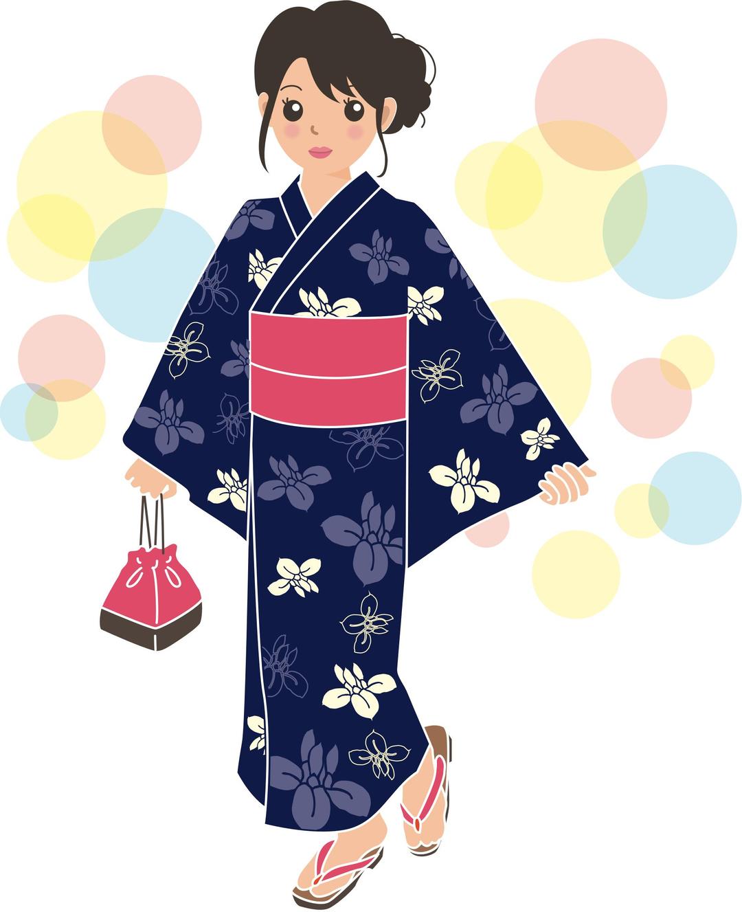 Summer kimono png transparent