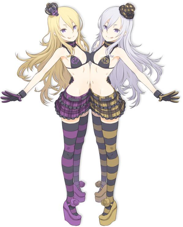 Summon Night Exela and Veloce png transparent