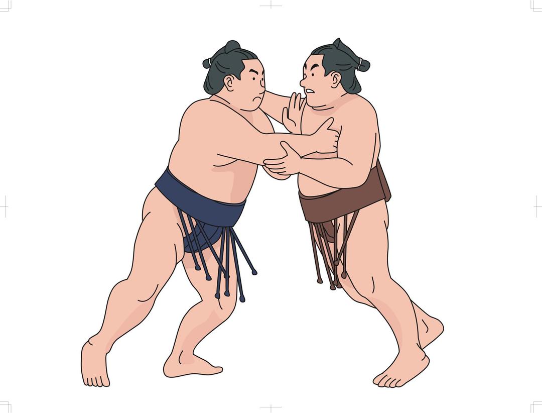 Sumo wrestlers png transparent