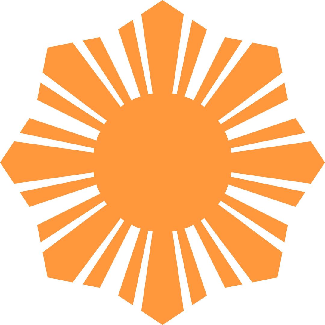 Sun Symbol Orange png transparent