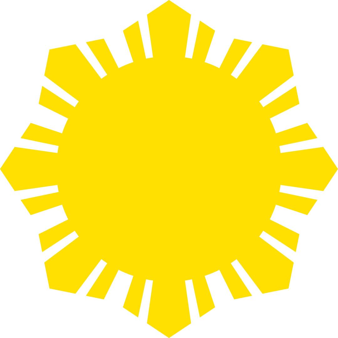 Sun Symbol Small Yellow png transparent
