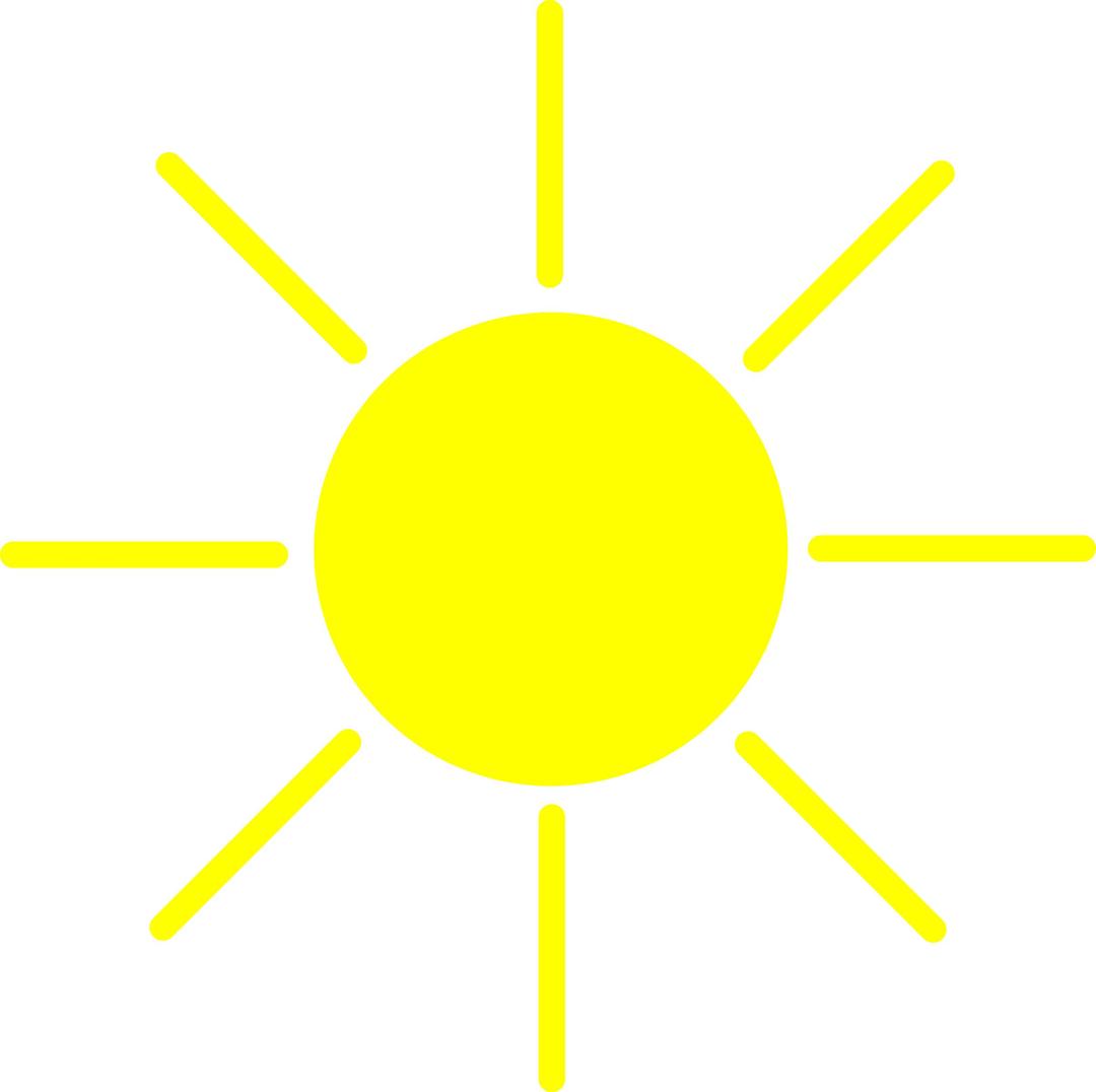 Sun Yellow png transparent