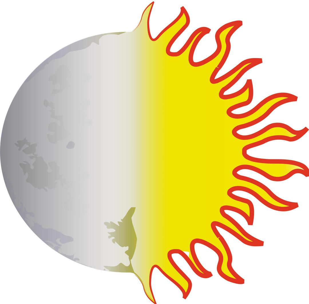 sun-and-moon png transparent