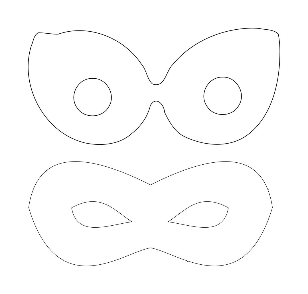 Superhero Mask Template png transparent