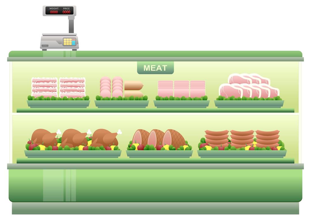 Supermarket Meat Counter png transparent