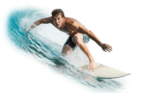 Surfer On Wave png transparent