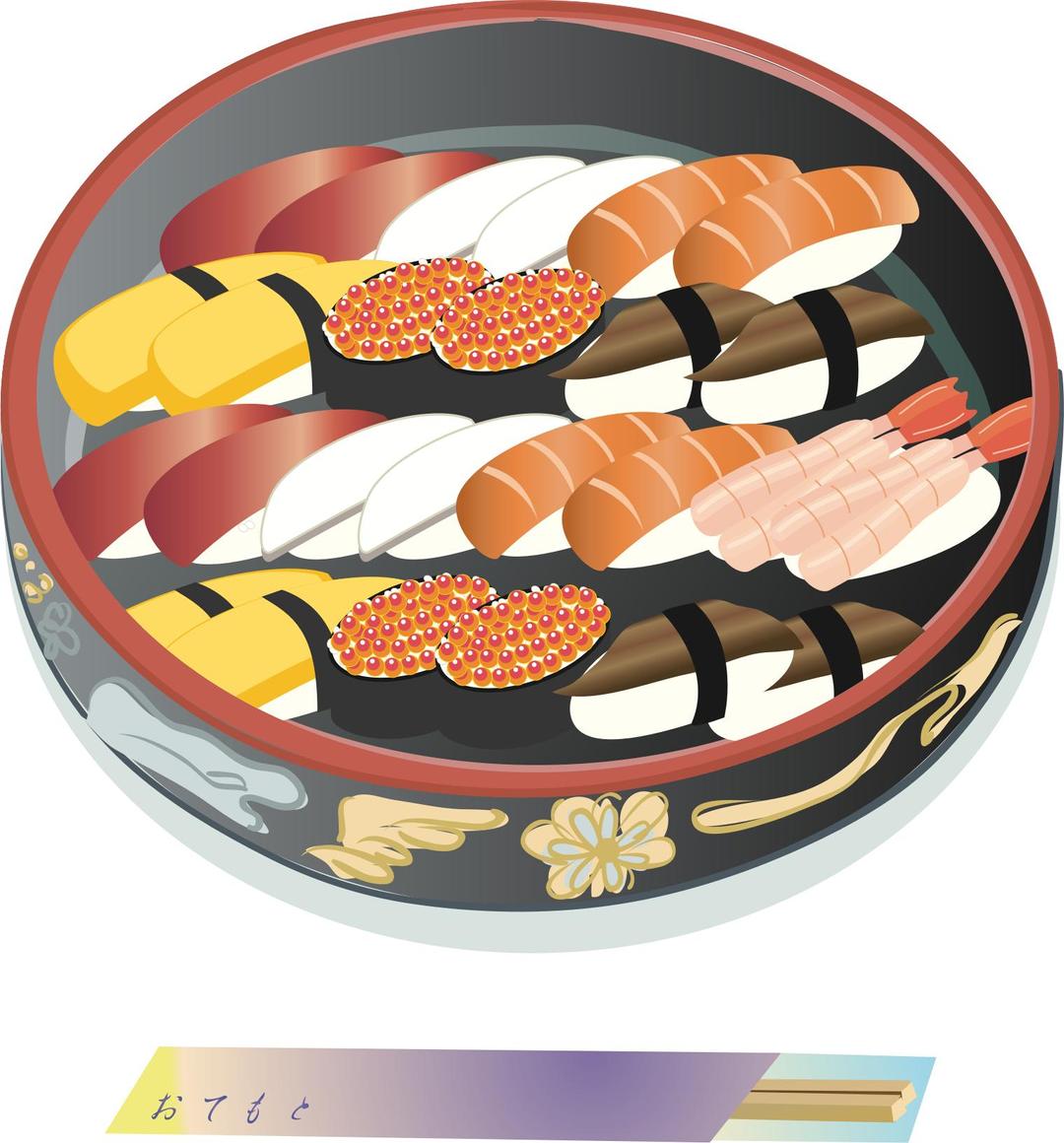 Sushi Arrangement png transparent
