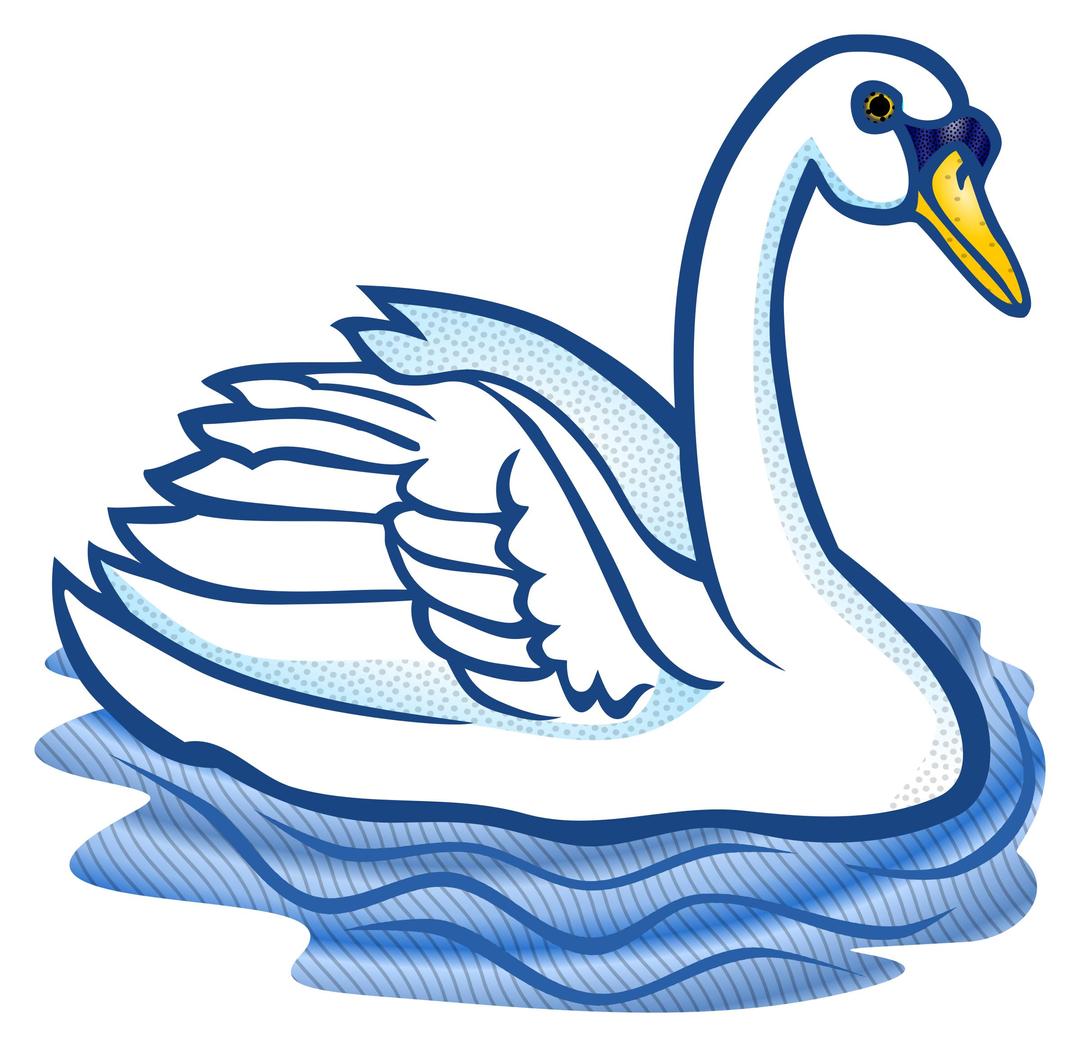swan - coloured png transparent