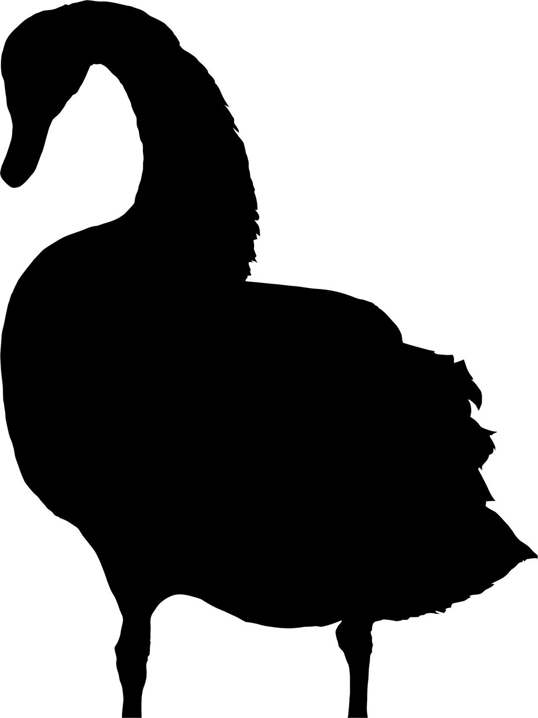 Swan Silhouette 4 png transparent