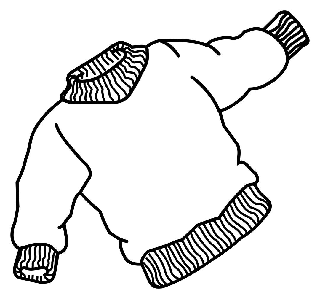 sweater - lineart png transparent