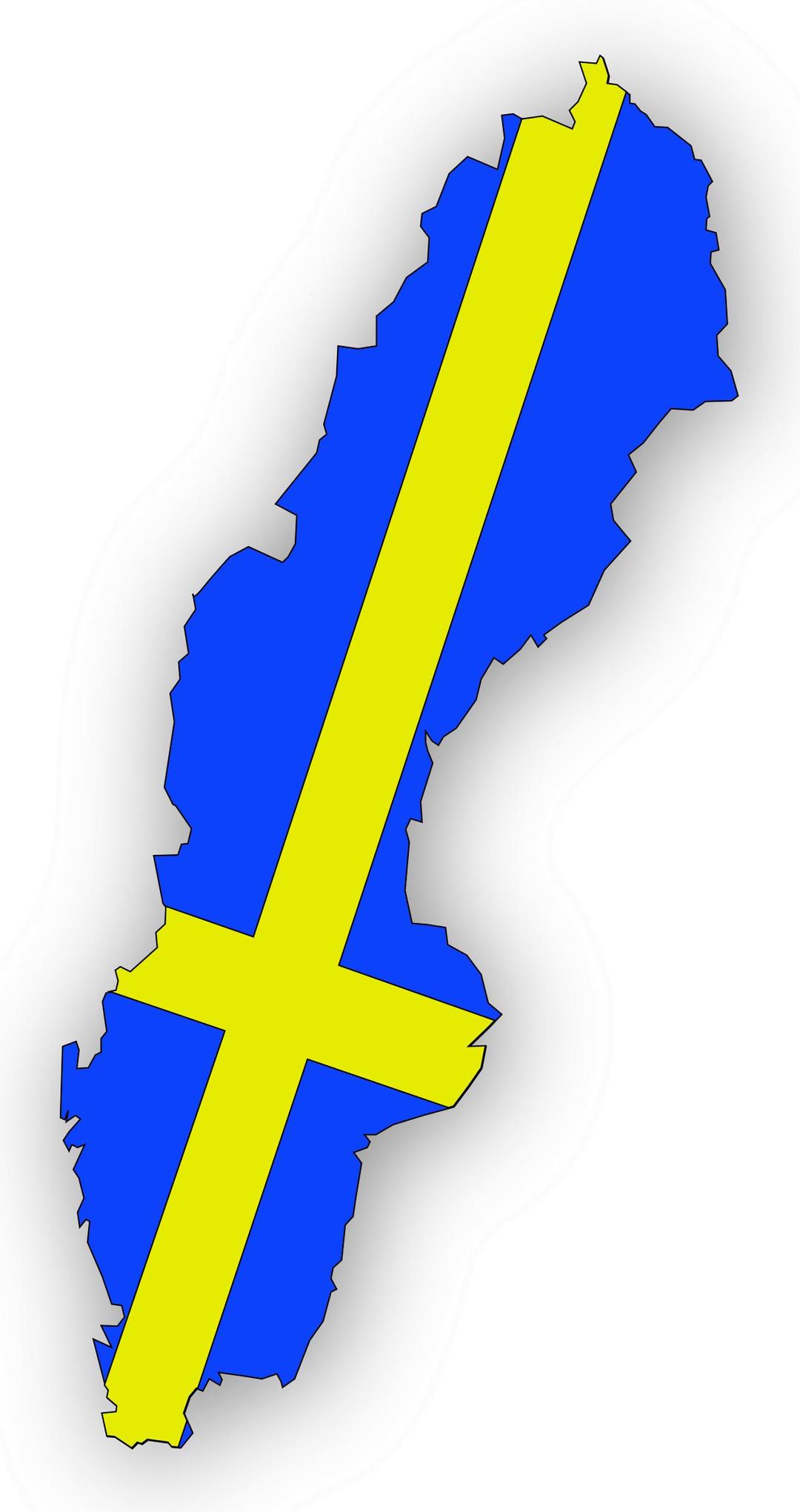 Sweden Flag In Sweden Map png transparent