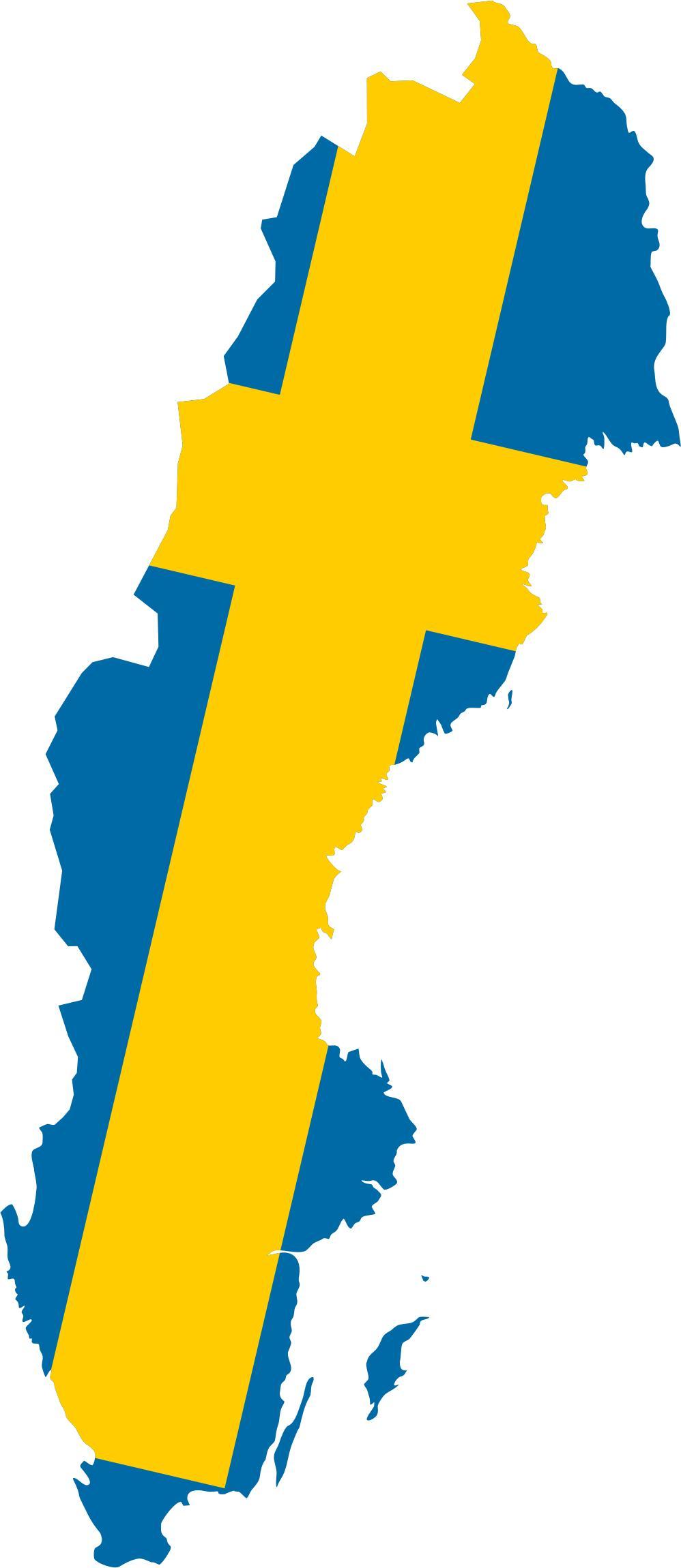 Sweden Map Flag png transparent
