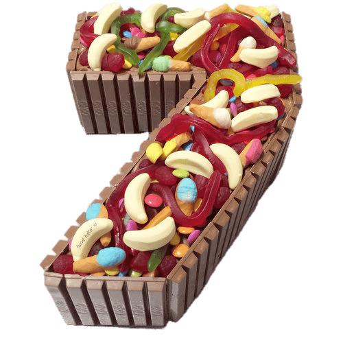 Sweets Number 7 Cake png transparent