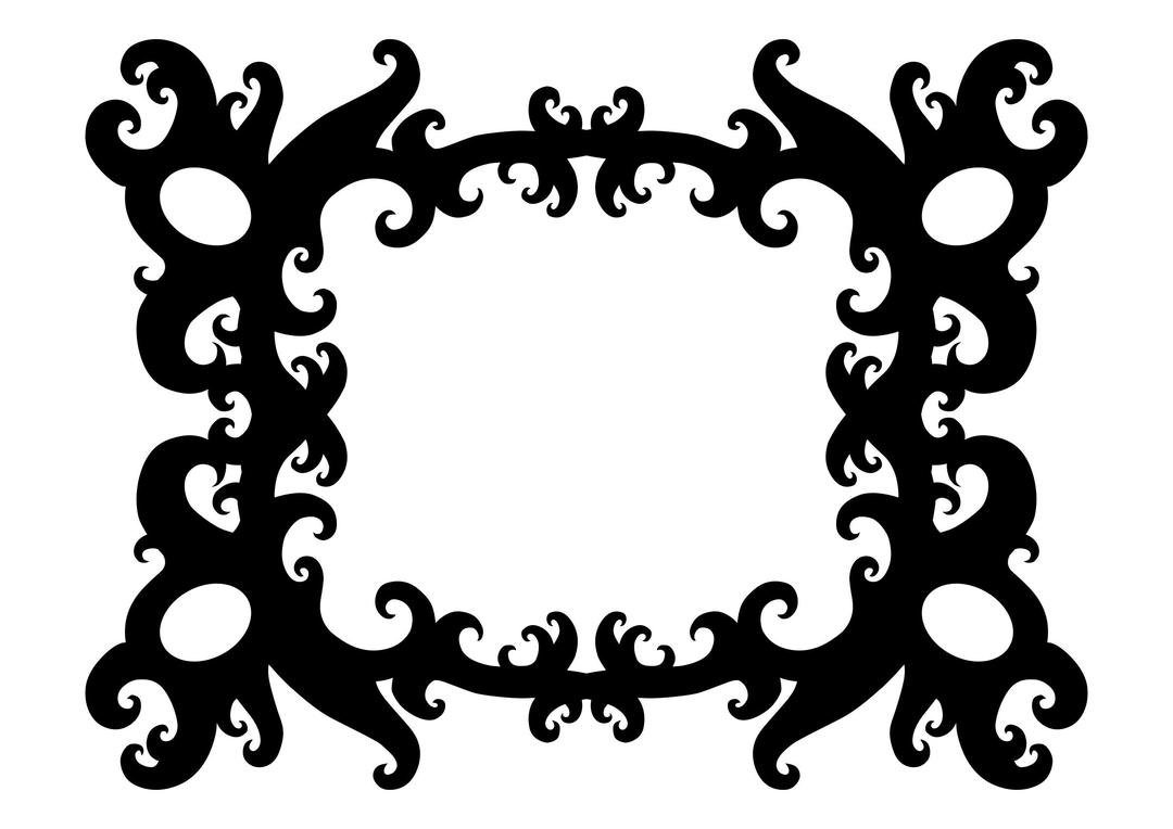 Swirly Frame png transparent