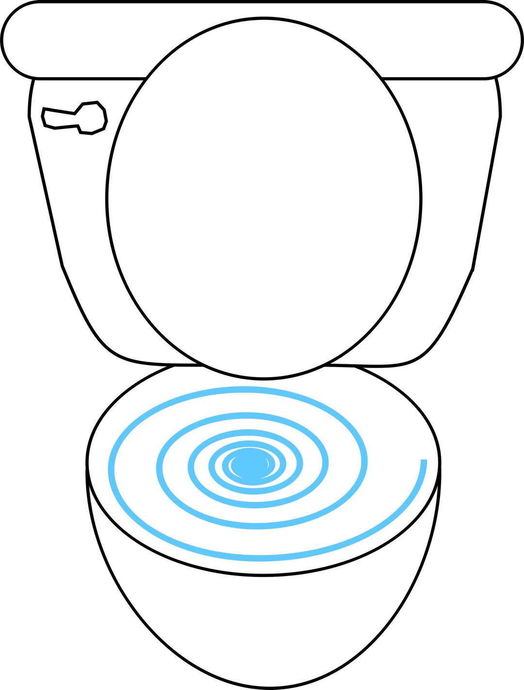 Swirly Toilet png transparent