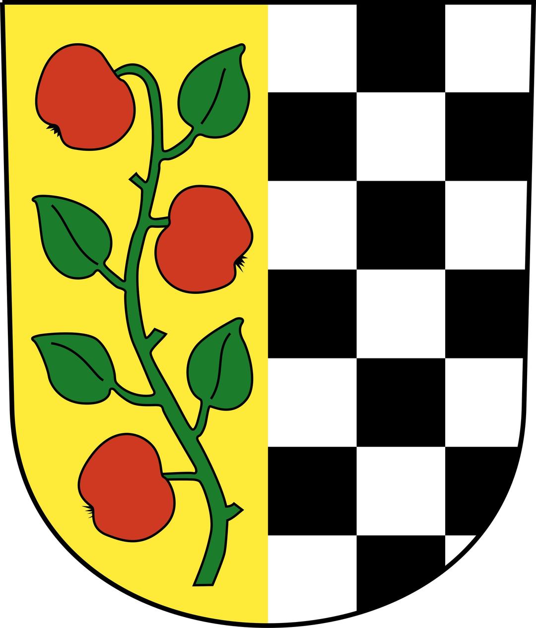 Swiss Affoltern am Albis Coat of arms as a Shield png transparent