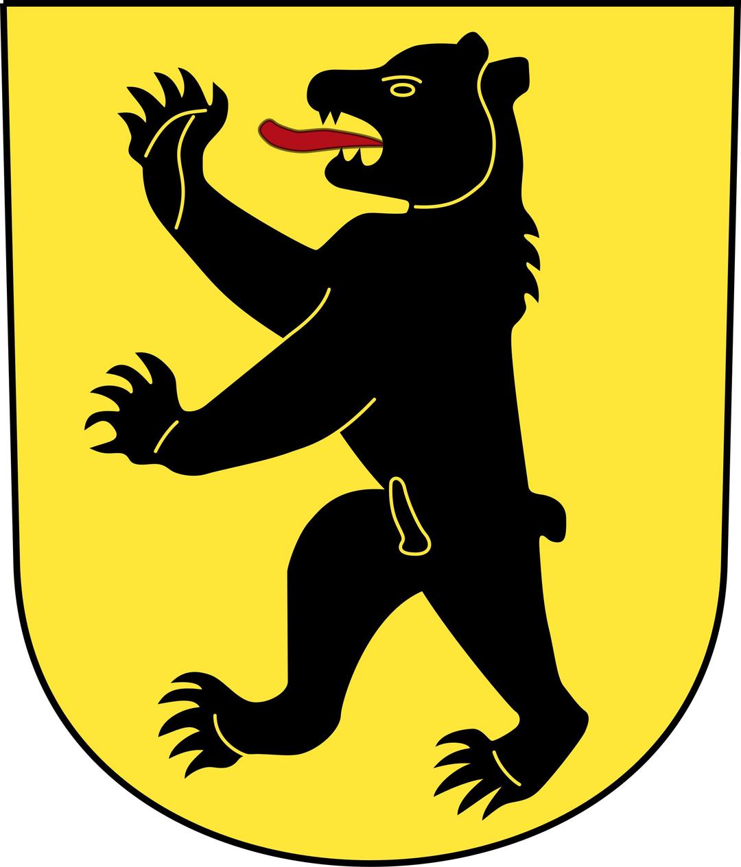 Swiss Bretzwil Coat of Arms as a Shield png transparent
