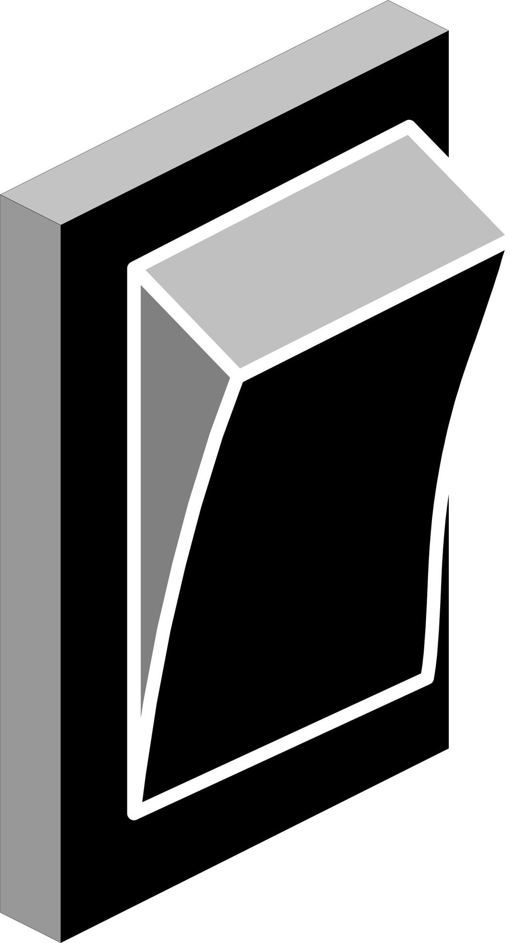 Switch Black vertical built in png transparent