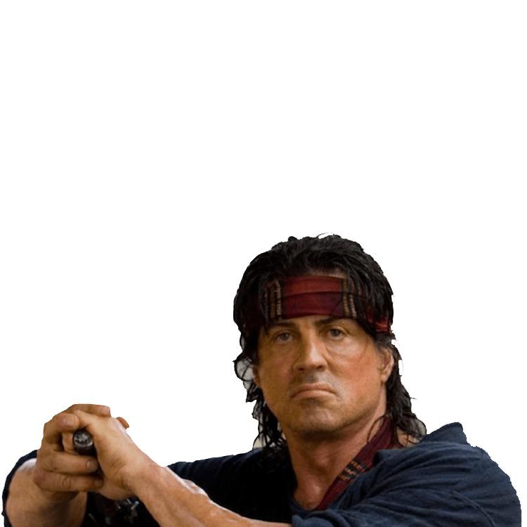 Sylvester Stallone Rambo png transparent