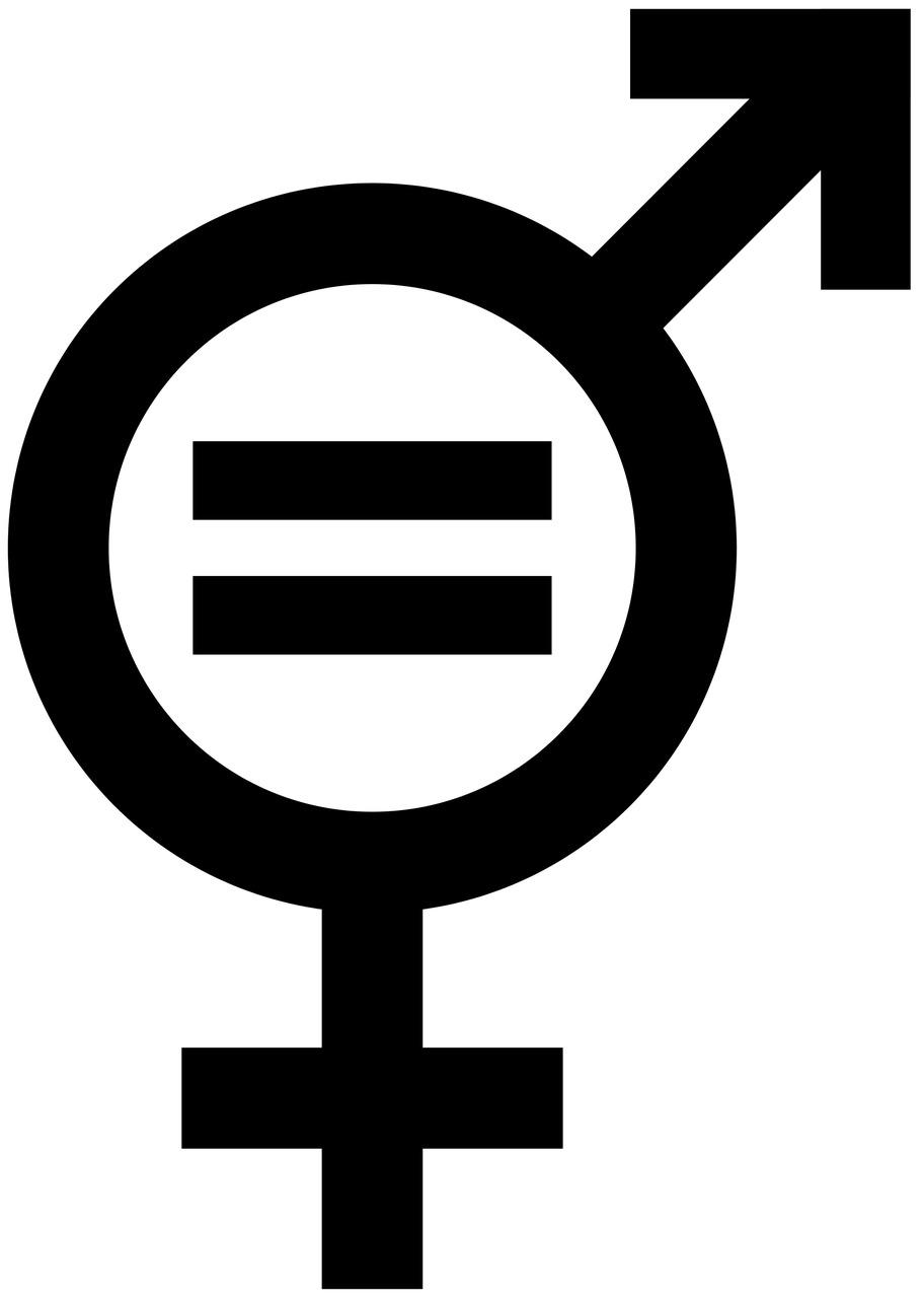 Symbol Gender Equality png transparent
